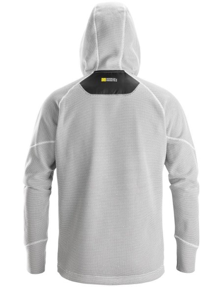 8041 Sudadera con capucha y forro polar Flexiwork blanco-negro