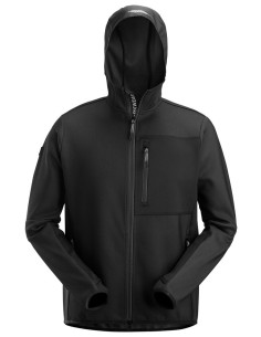 8044 Chaqueta capa intermedia con capucha Flexiwork negro