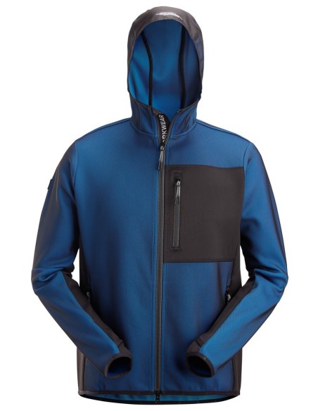 8044 Chaqueta capa intermedia con capucha Flexiwork azul verdadero/ negro