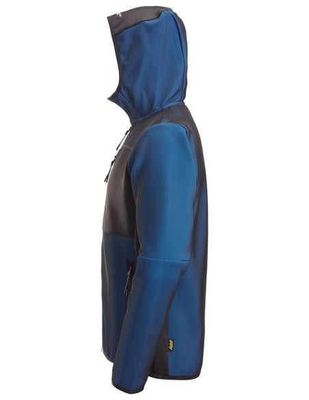 8044 Chaqueta capa intermedia con capucha Flexiwork azul verdadero/ negro