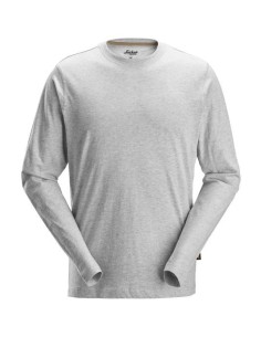 2496 Camiseta de manga larga gris jaspeado