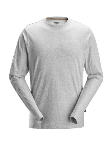 2496 Camiseta de manga larga gris jaspeado