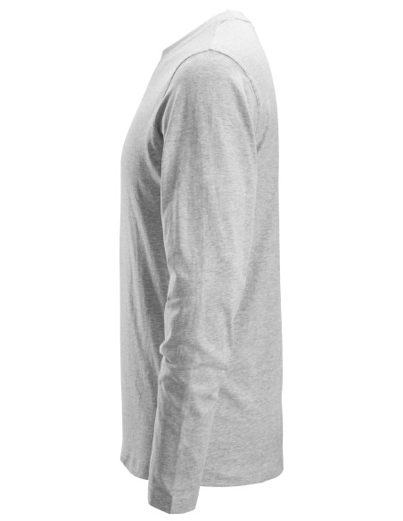 2496 Camiseta de manga larga gris jaspeado