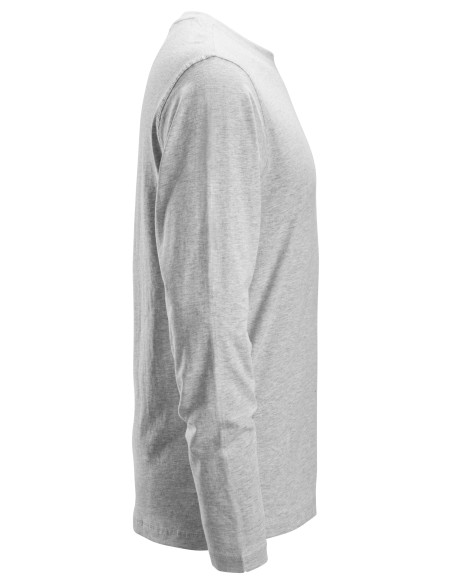 2496 Camiseta de manga larga gris jaspeado