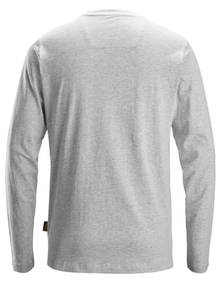 2496 Camiseta de manga larga gris jaspeado