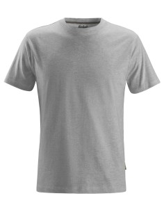 2502 Camiseta de manga corta clasica gris jaspeado