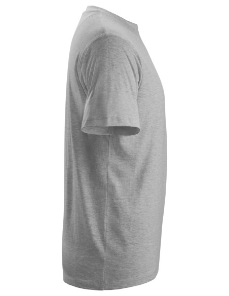 2502 Camiseta de manga corta clasica gris jaspeado