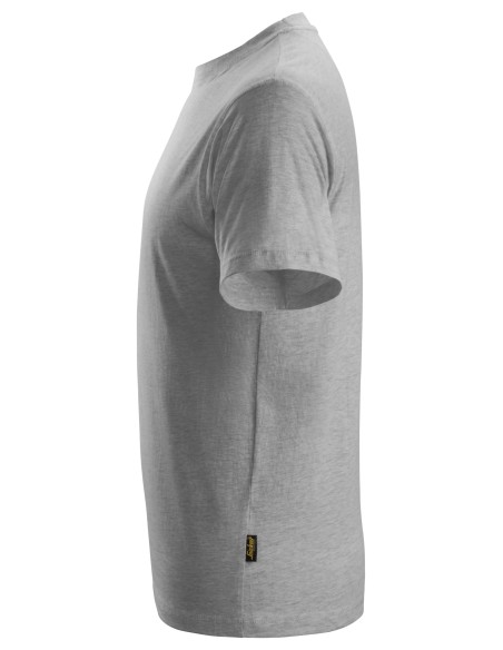 2502 Camiseta de manga corta clasica gris jaspeado