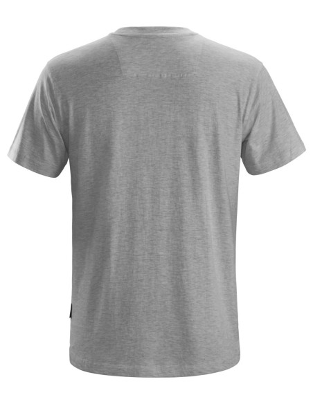 2502 Camiseta de manga corta clasica gris jaspeado