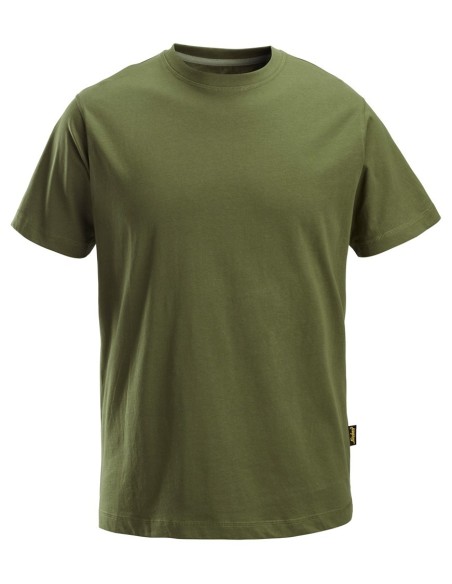 2502 Camiseta de manga corta clasica verde khaki