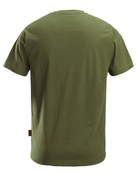 2502 Camiseta de manga corta clasica verde khaki