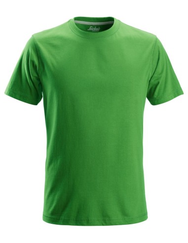 2502 Camiseta de manga corta clasica verde manzana