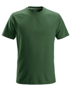 2502 Camiseta de manga corta clasica verde forestal