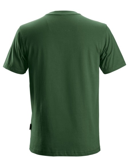 2502 Camiseta de manga corta clasica verde forestal