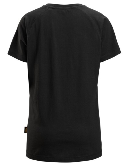 2597 Camiseta manga corta con logo para mujer negro