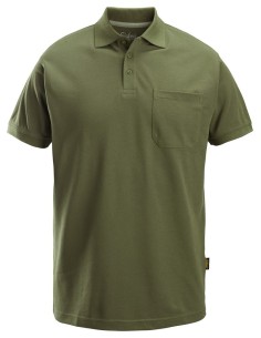 2708 Polo de manga corta clasico verde khaki