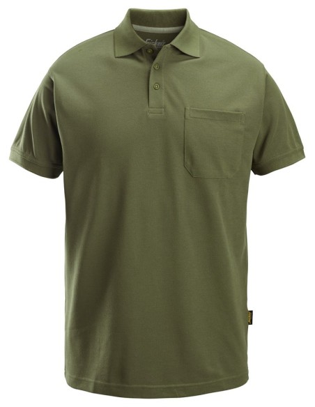 2708 Polo de manga corta clasico verde khaki