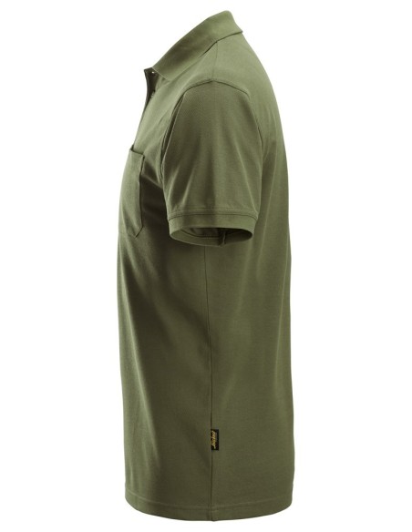 2708 Polo de manga corta clasico verde khaki