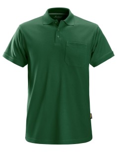 2708 Polo de manga corta clasico verde forestal