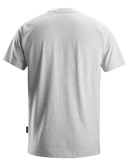 2590 Camiseta manga corta con logo gris jaspeado