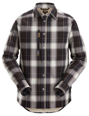 8522 Camisa aislante AllroundWork negro-blanco hueso