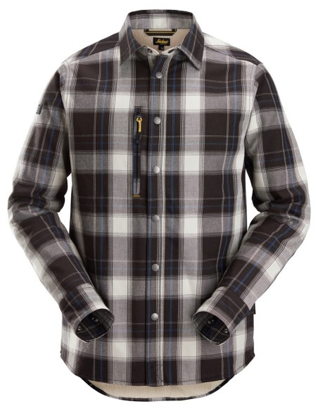 8522 Camisa aislante AllroundWork negro-blanco hueso