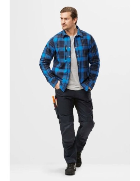 8522 Camisa aislante AllroundWork azul-azul marino