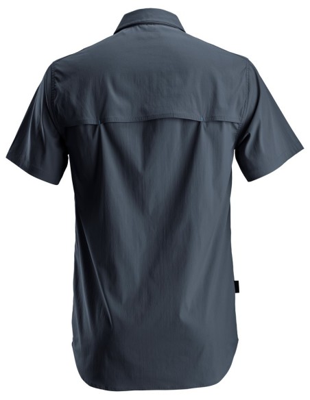 8520 Camisa de manga corta absorbente LiteWork azul marino