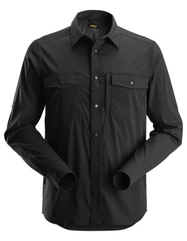 8521 Camisa de manga larga absorbente LiteWork negro