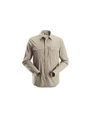 8521 Camisa de manga larga absorbente LiteWork beige