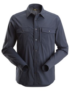 8521 Camisa de manga larga absorbente LiteWork azul marino