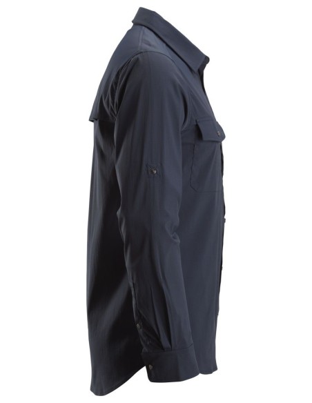 8521 Camisa de manga larga absorbente LiteWork azul marino