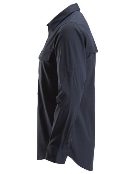 8521 Camisa de manga larga absorbente LiteWork azul marino