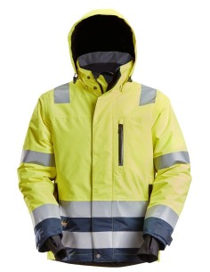 1132 Chaqueta con aislamiento 37.5 impermeable de alta visibilidad clase 3 amarillo/ azul marino