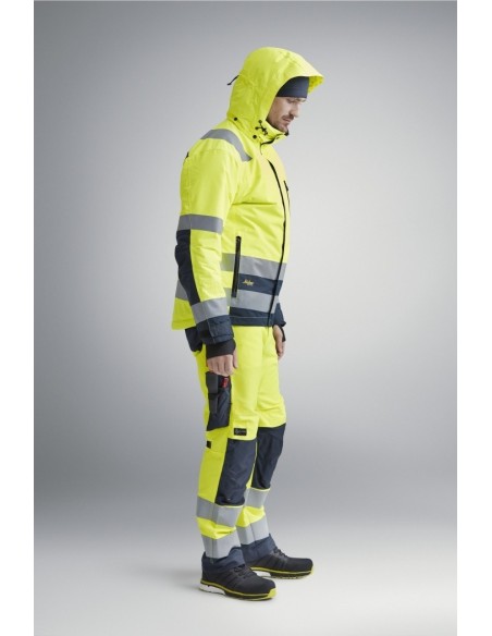 1132 Chaqueta con aislamiento 37.5 impermeable de alta visibilidad clase 3 amarillo/ azul marino