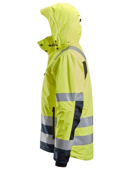 1132 Chaqueta con aislamiento 37.5 impermeable de alta visibilidad clase 3 amarillo/ azul marino