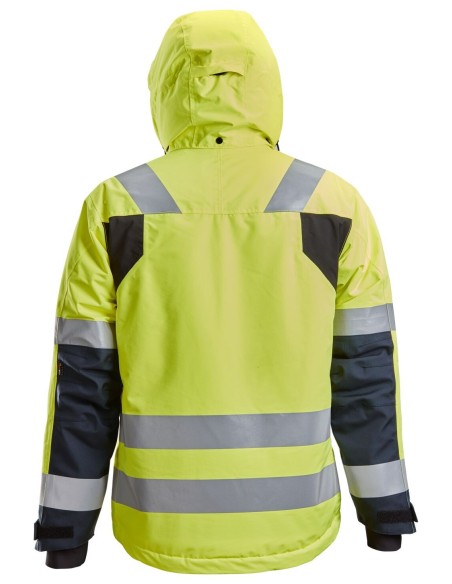 1132 Chaqueta con aislamiento 37.5 impermeable de alta visibilidad clase 3 amarillo/ azul marino