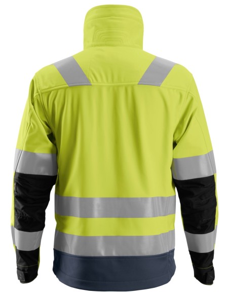 1230 Chaqueta SoftShell AllroundWork alta visibilidad clase 3 amarillo/ azul marino