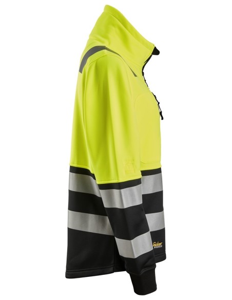 8073 Chaqueta con cremallera completa de alta visibilidad clase 2 para mujer amarillo-negro