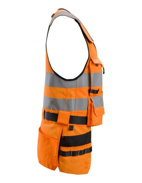 4230 Chaleco portaherramientas de alta visibilidad clase 1 AllroundWork naranja-negro
