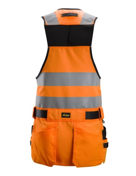 4230 Chaleco portaherramientas de alta visibilidad clase 1 AllroundWork naranja-negro