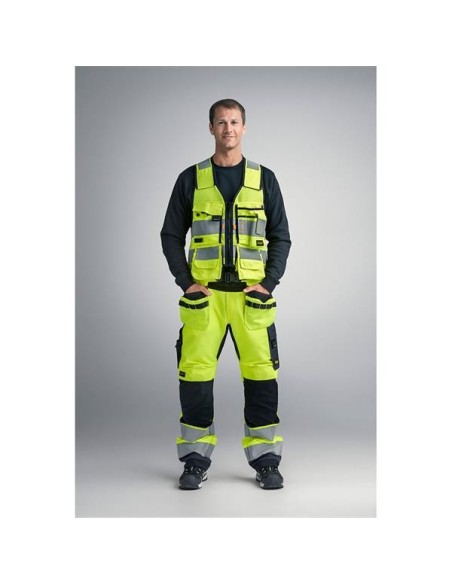 4230 Chaleco portaherramientas de alta visibilidad clase 1 AllroundWork amarillo-negro