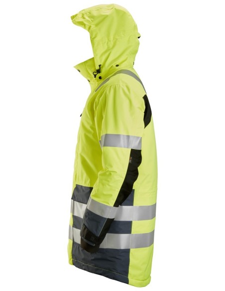 1830 Parka impermeable de alta visibilidad clase 3 AllroundWork amarillo/ gris acero