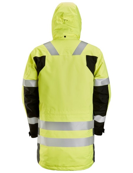 1830 Parka impermeable de alta visibilidad clase 3 AllroundWork amarillo/ gris acero
