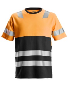 2534 Camiseta de manga corta de alta visibilidad clase 1 naranja-negro