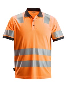 2730 Polo de manga corta alta visibilidad clase 2 naranja