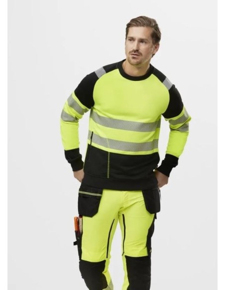 2831 Sudadera alta visibilidad clase 1 amarillo-negro
