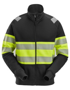 2834 Chaqueta con cremallera completa de alta visibilidad clase 1 negro-amarillo