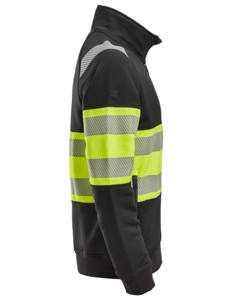 2834 Chaqueta con cremallera completa de alta visibilidad clase 1 negro-amarillo