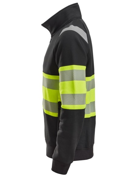 2834 Chaqueta con cremallera completa de alta visibilidad clase 1 negro-amarillo